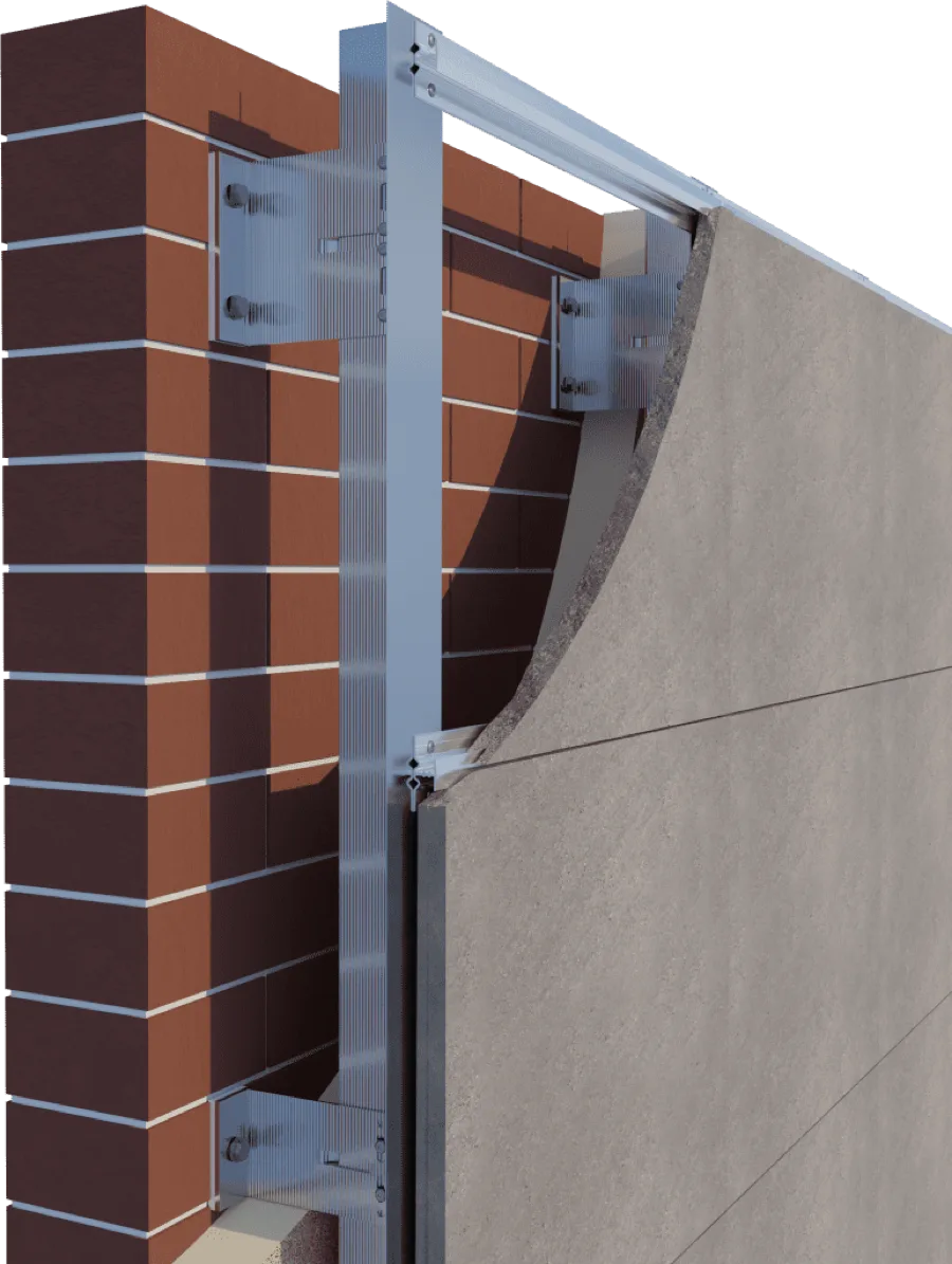 Подсистема Qaz Frame System под фиброцементные панели
